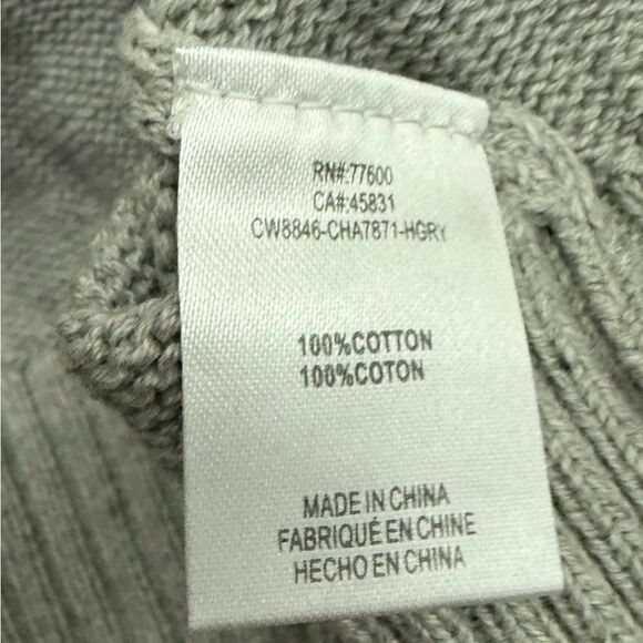 Gray Star Pattern Sweater Chaser Brand Stars & Stripes Heather Gray Sweater - Picture 7 of 10